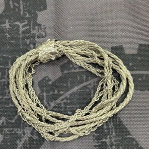 John Hardy Sterling Silver Pave Diamond Bracelet